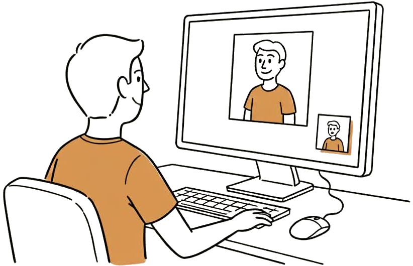 Illustration of a developer taking ownership of website maintenance